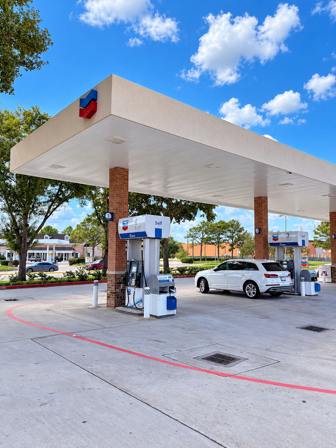 Roadeo Elite Shine and Chevron plaza in Katy, Texas
